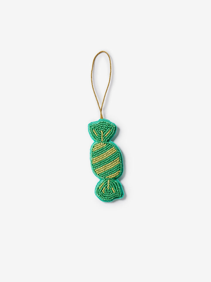 Bon Bon Green Beaded Christmas Decoration