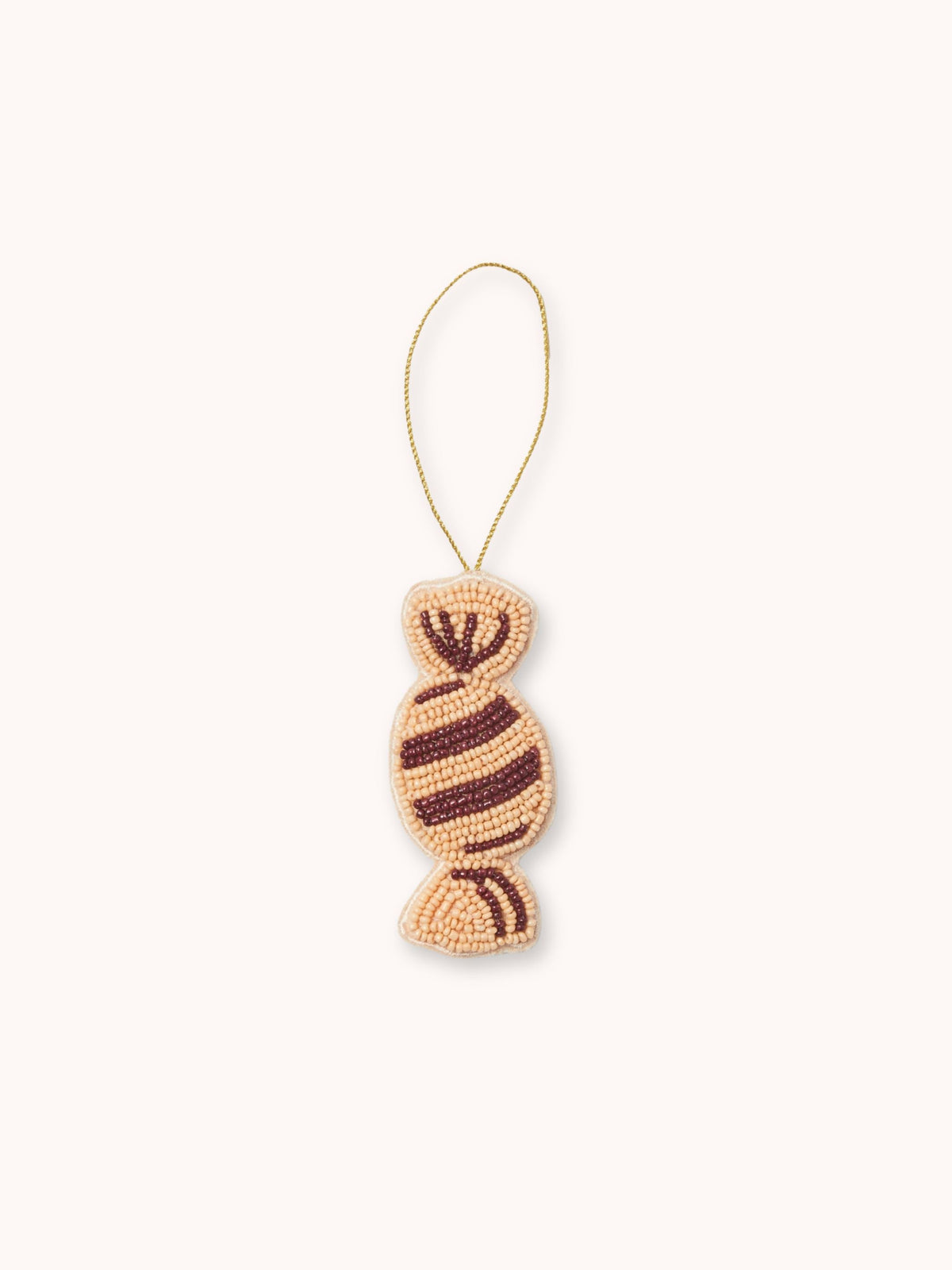 Bon Bon Peach Beaded Christmas Decoration