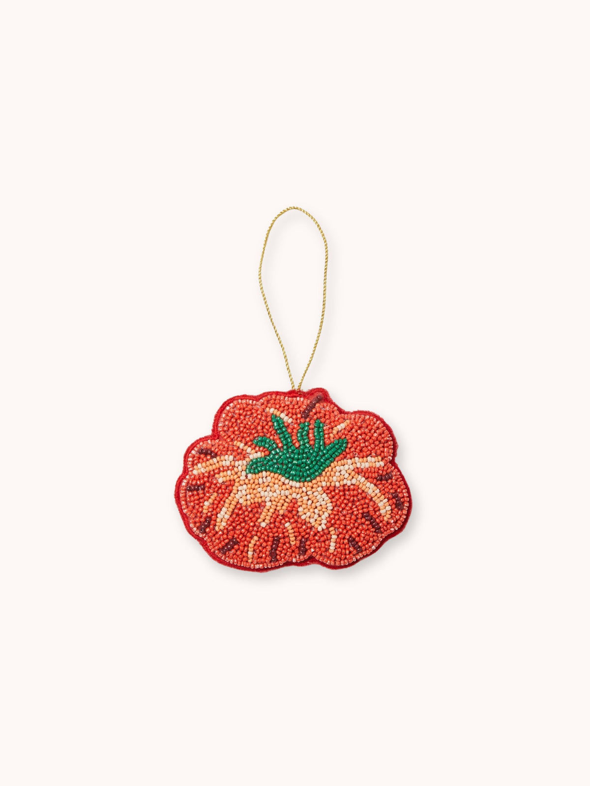 Heirloom Tomato Beaded Christmas Decoration