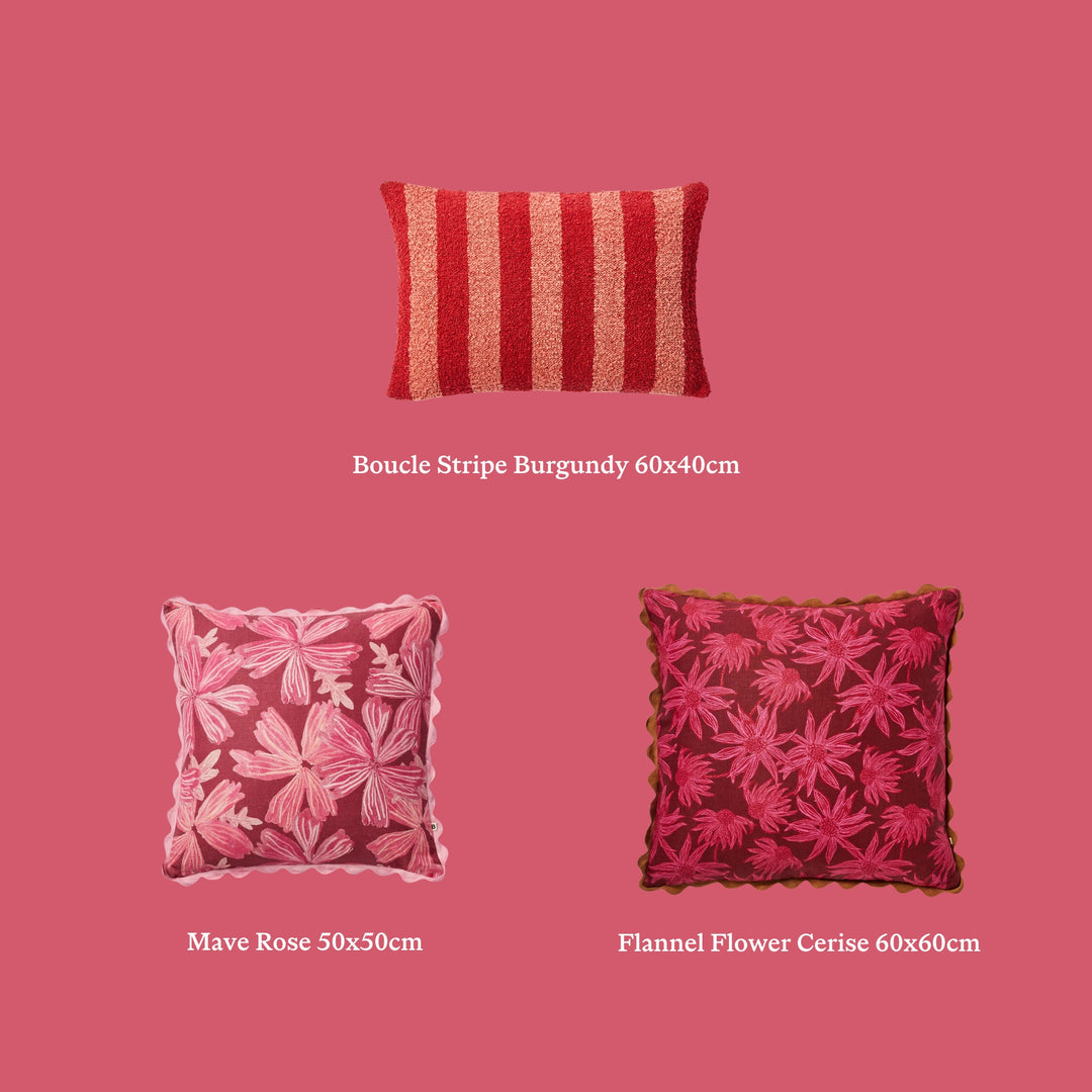 The Berry Curation | Styling Ideas | Three Pink Cushions