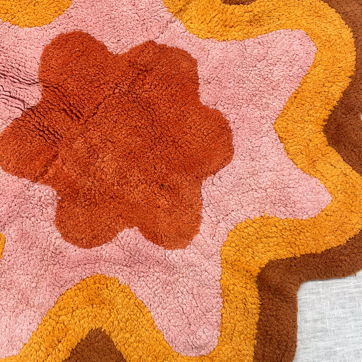 Wave Tan Bath Mat - Almost Perfect | Bath Mats Online