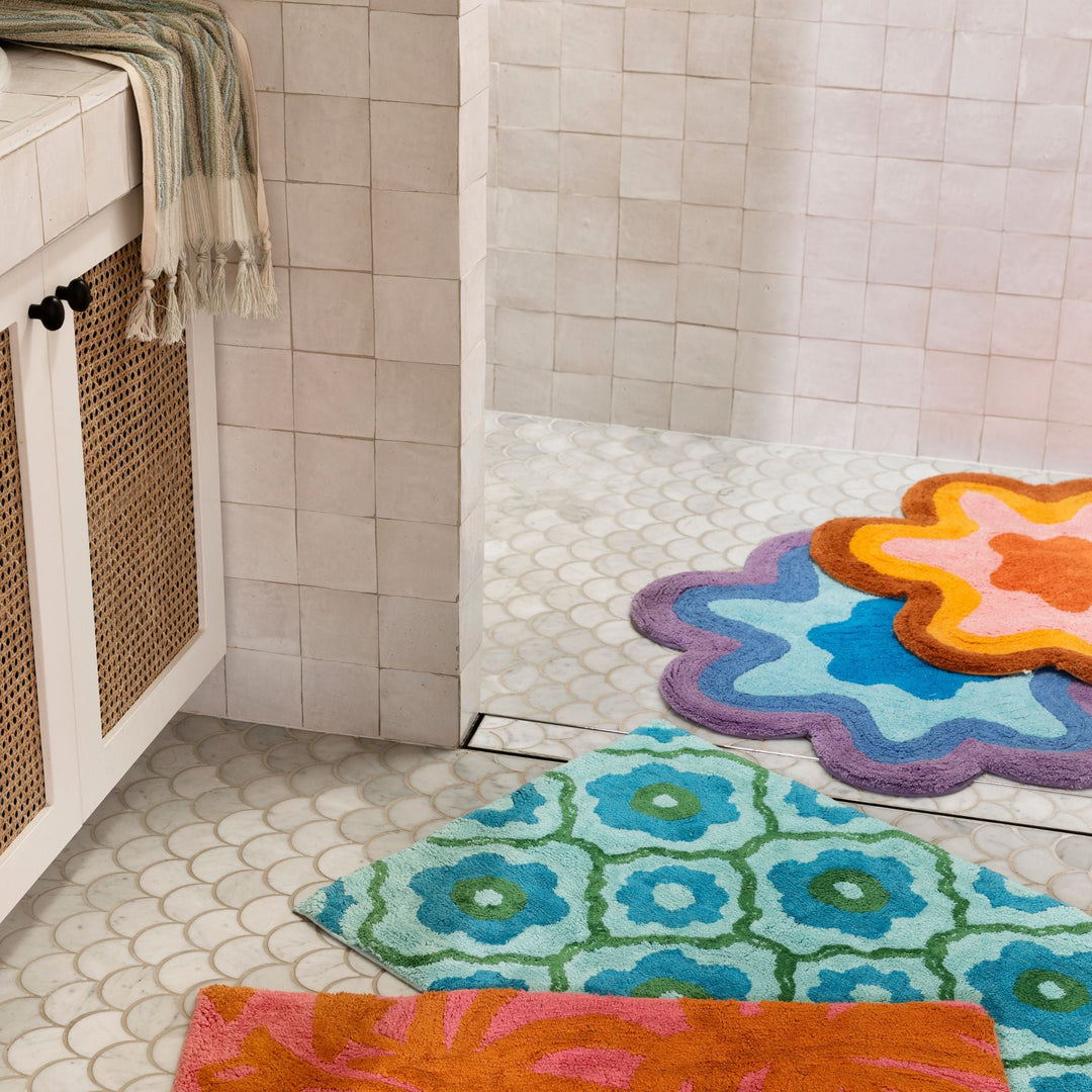 Wave Tan Bath Mat - Almost Perfect