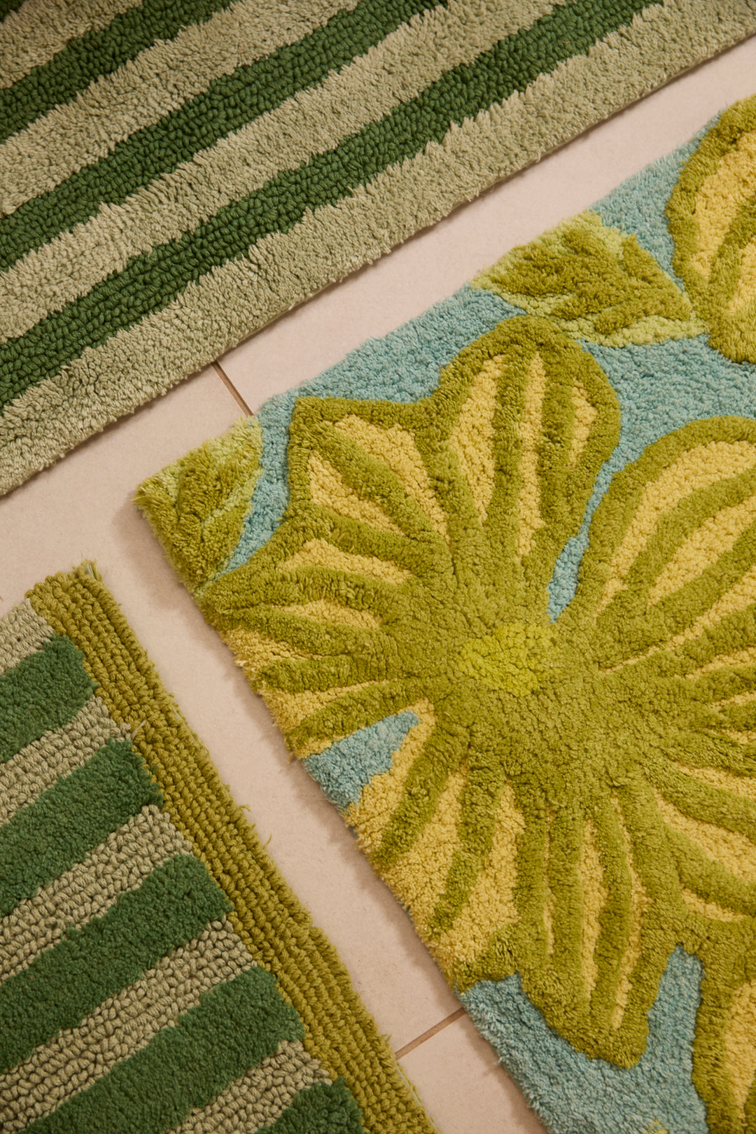 Azalea Light Green Bath Mat
