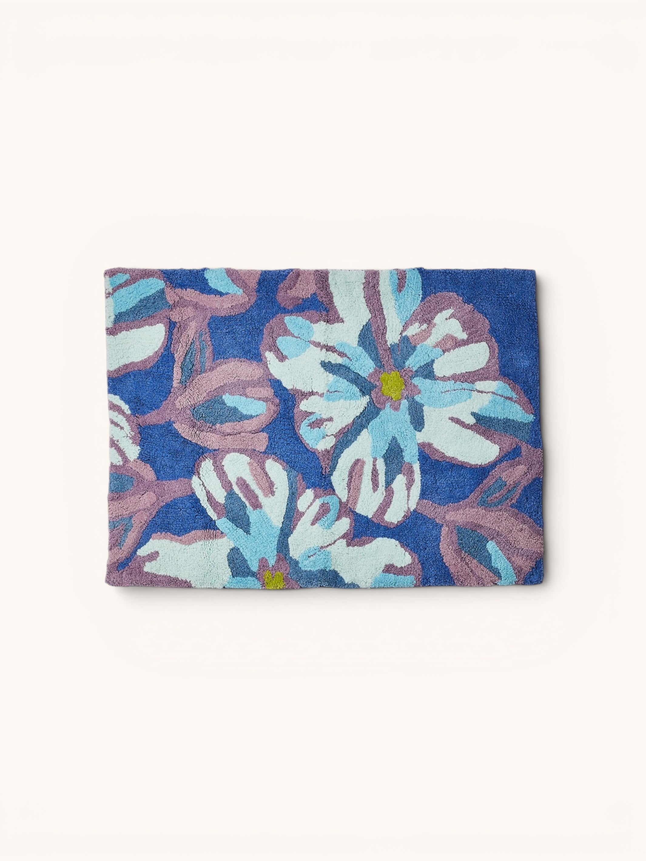 Dutch Floral Blue Bath Mat