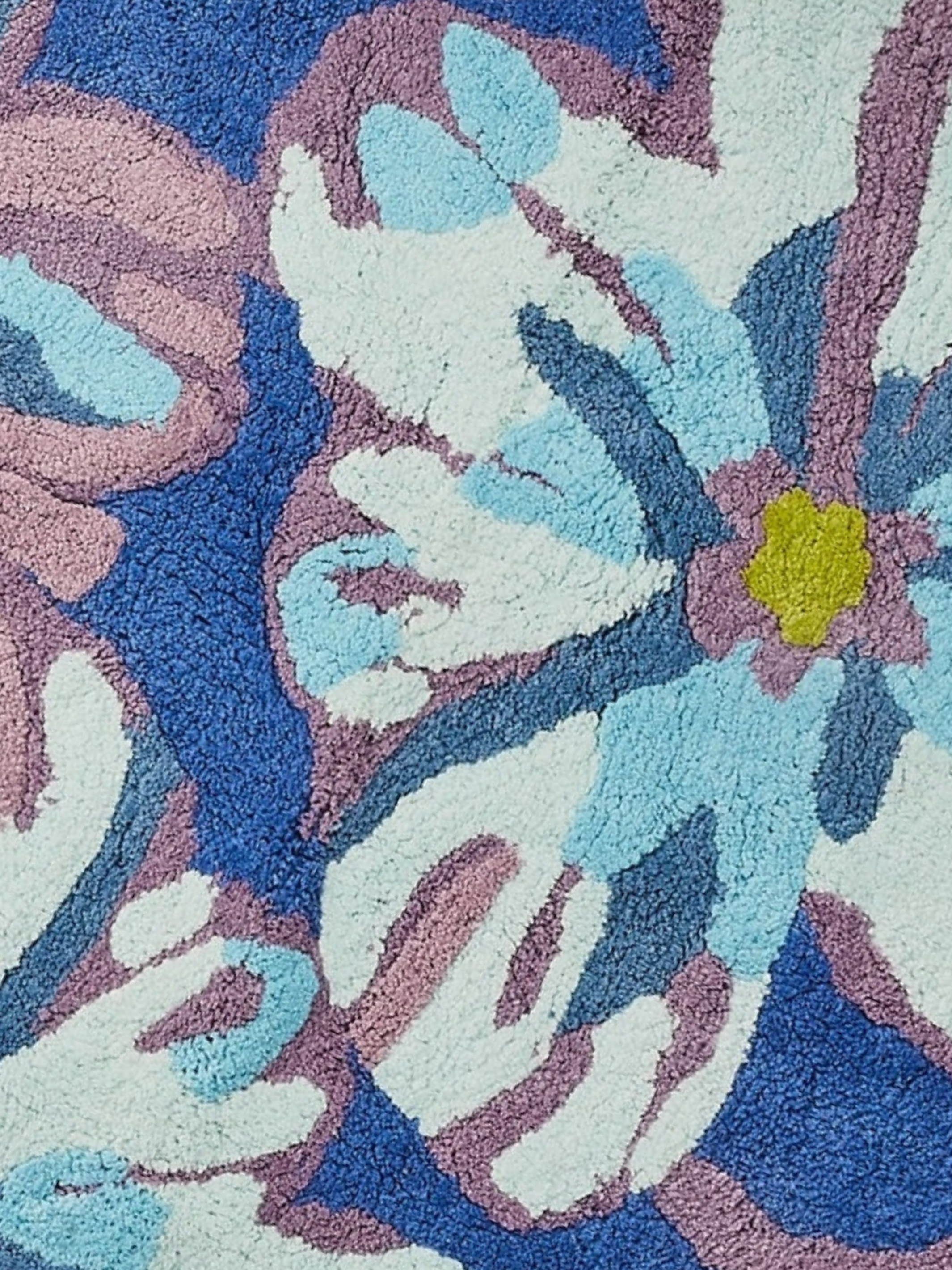 Dutch Floral Blue Bath Mat