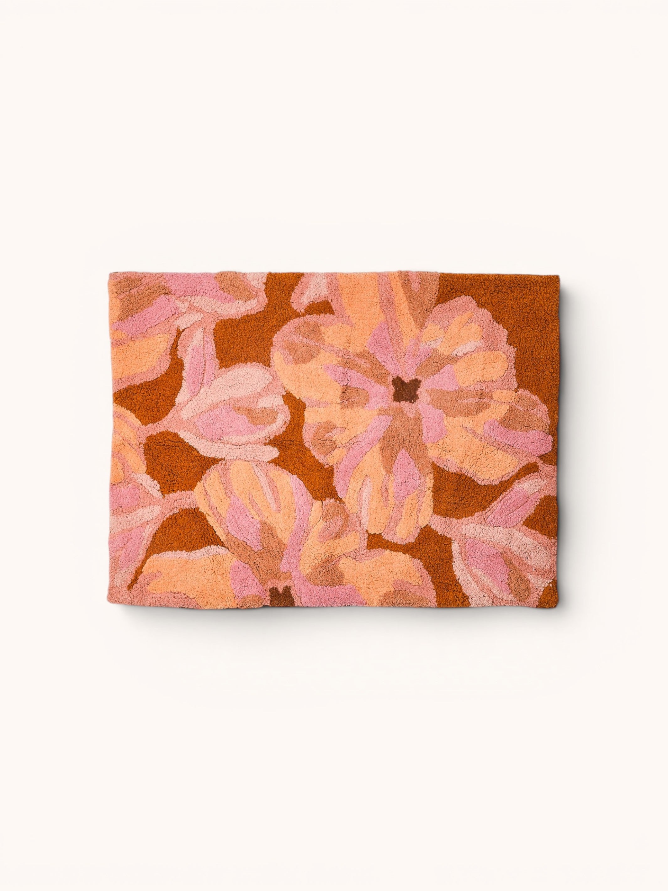Dutch Floral Pink Bath Mat