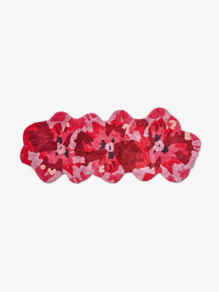 Pansy Pink Long Bath Mat