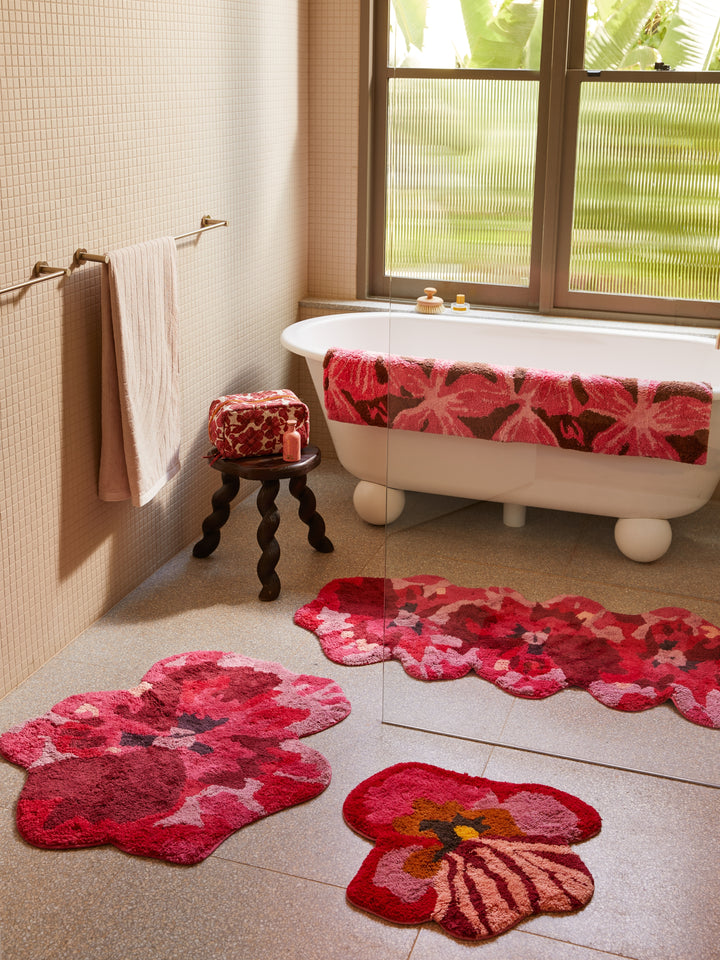 Mave Pink Long Bath Mat