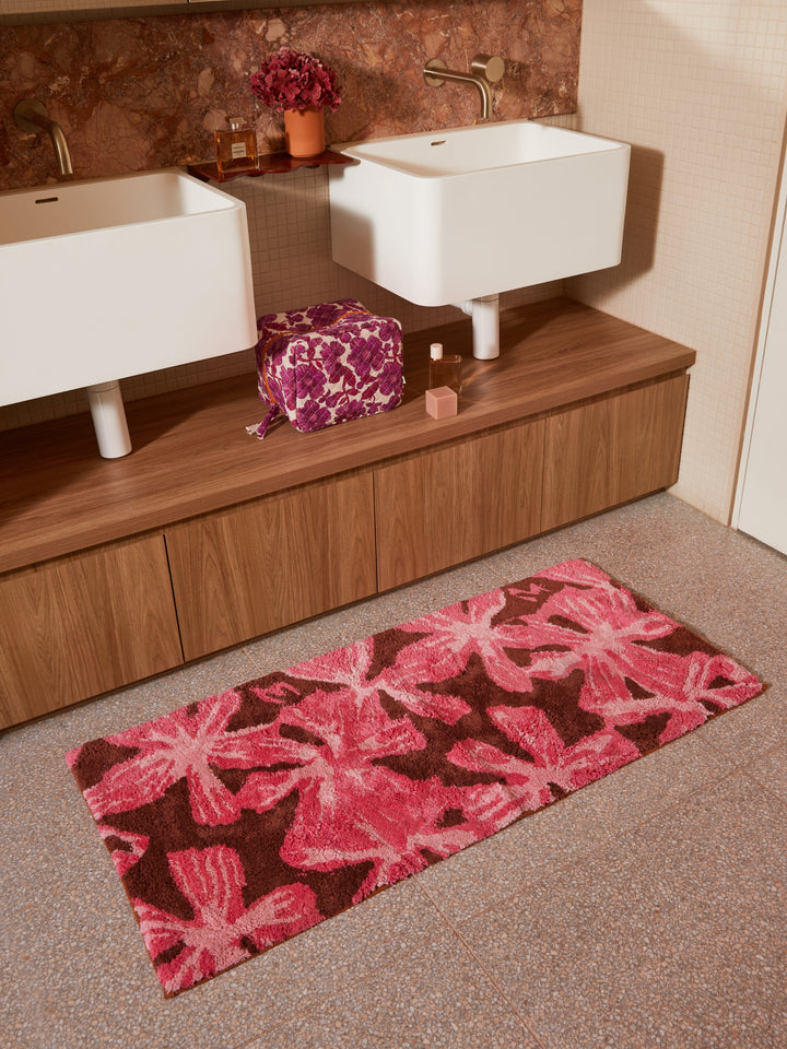 Mave Pink Long Bath Mat