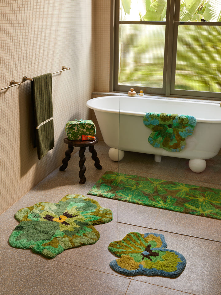 Mave Khaki Long Bath Mat
