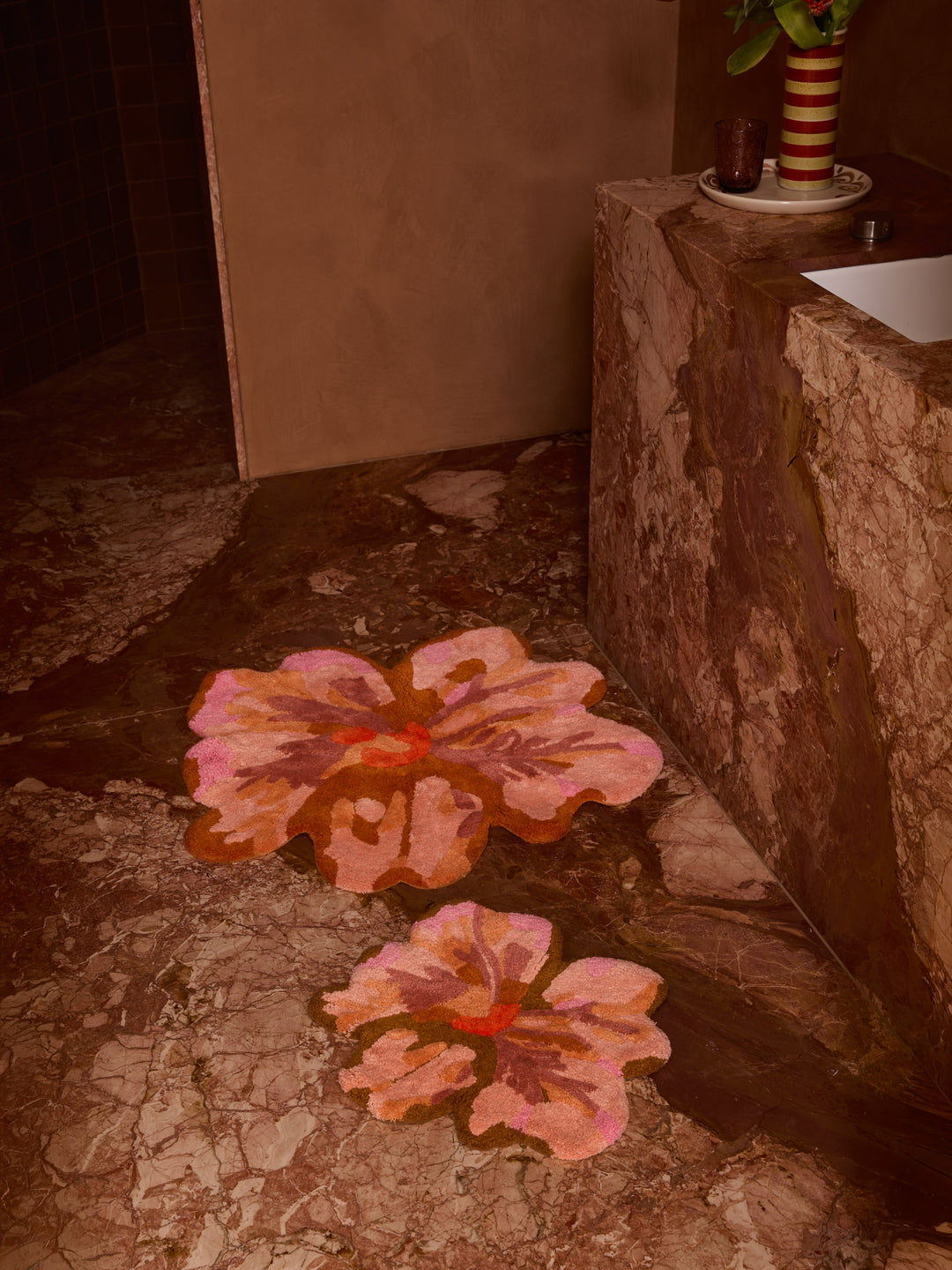 Mini Tulip Tan Bath Mat