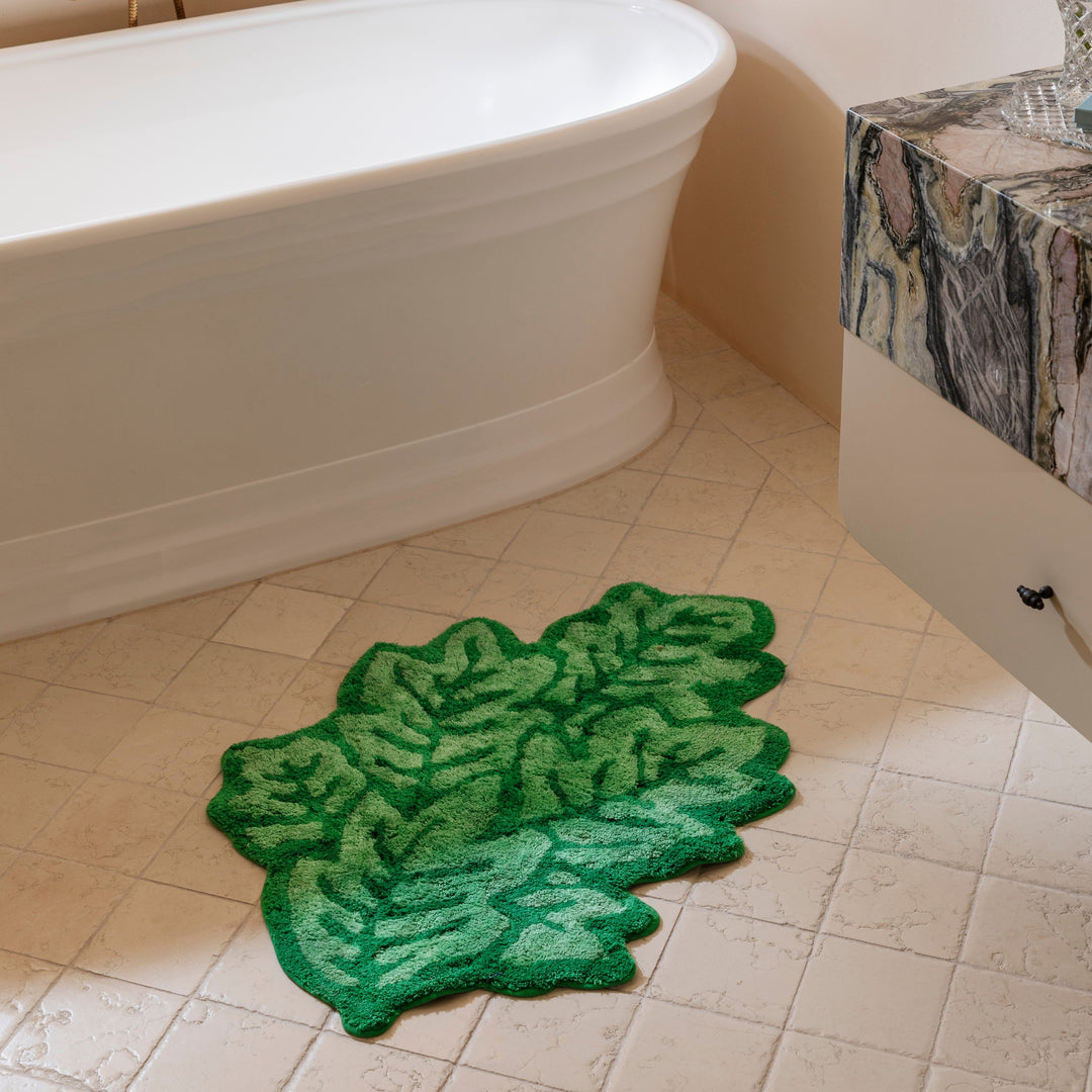 Leaf Green Bath Mat