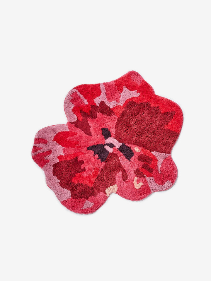 Pansy Pink Bath Mat