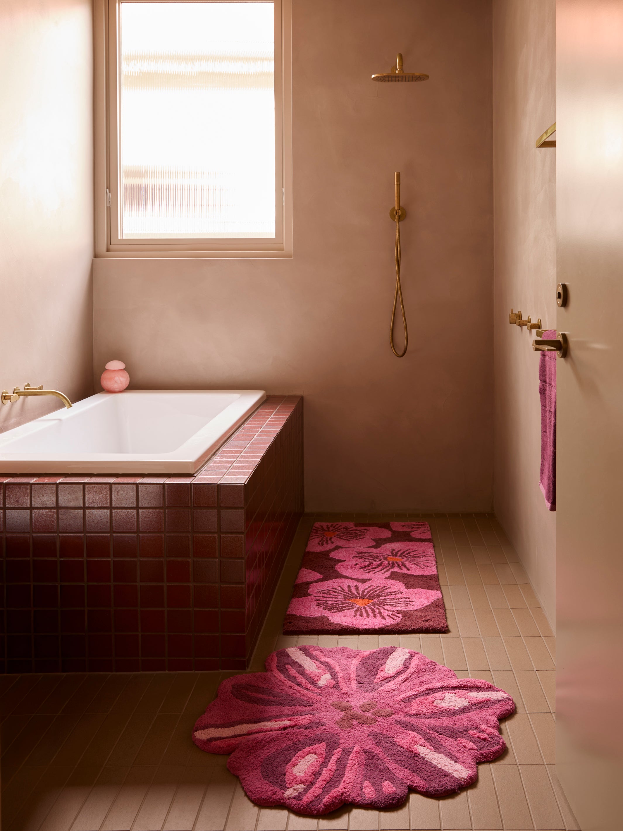 Meadow Pink Bath Mat - Almost Perfect