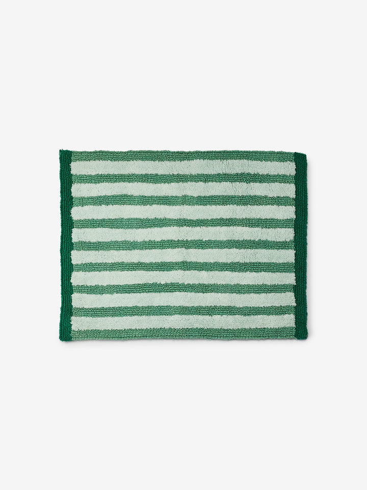 Stripe Green Bath Mat