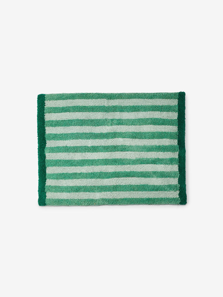 Stripe Green Bath Mat