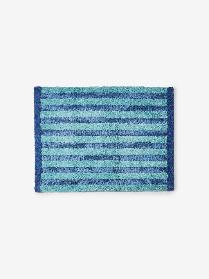 Stripe Blue Bath Mat