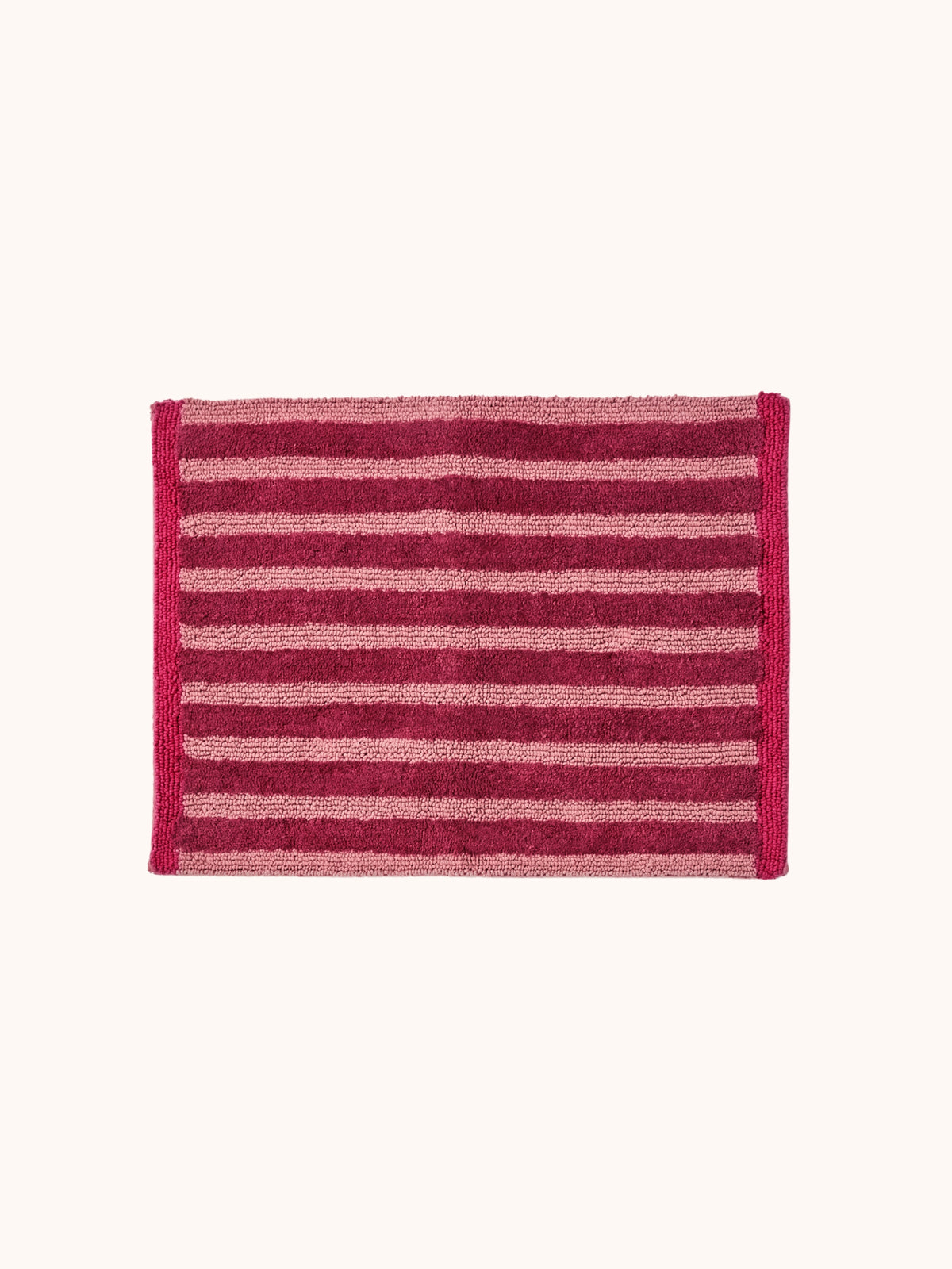 Stripe Burgundy Bath Mat