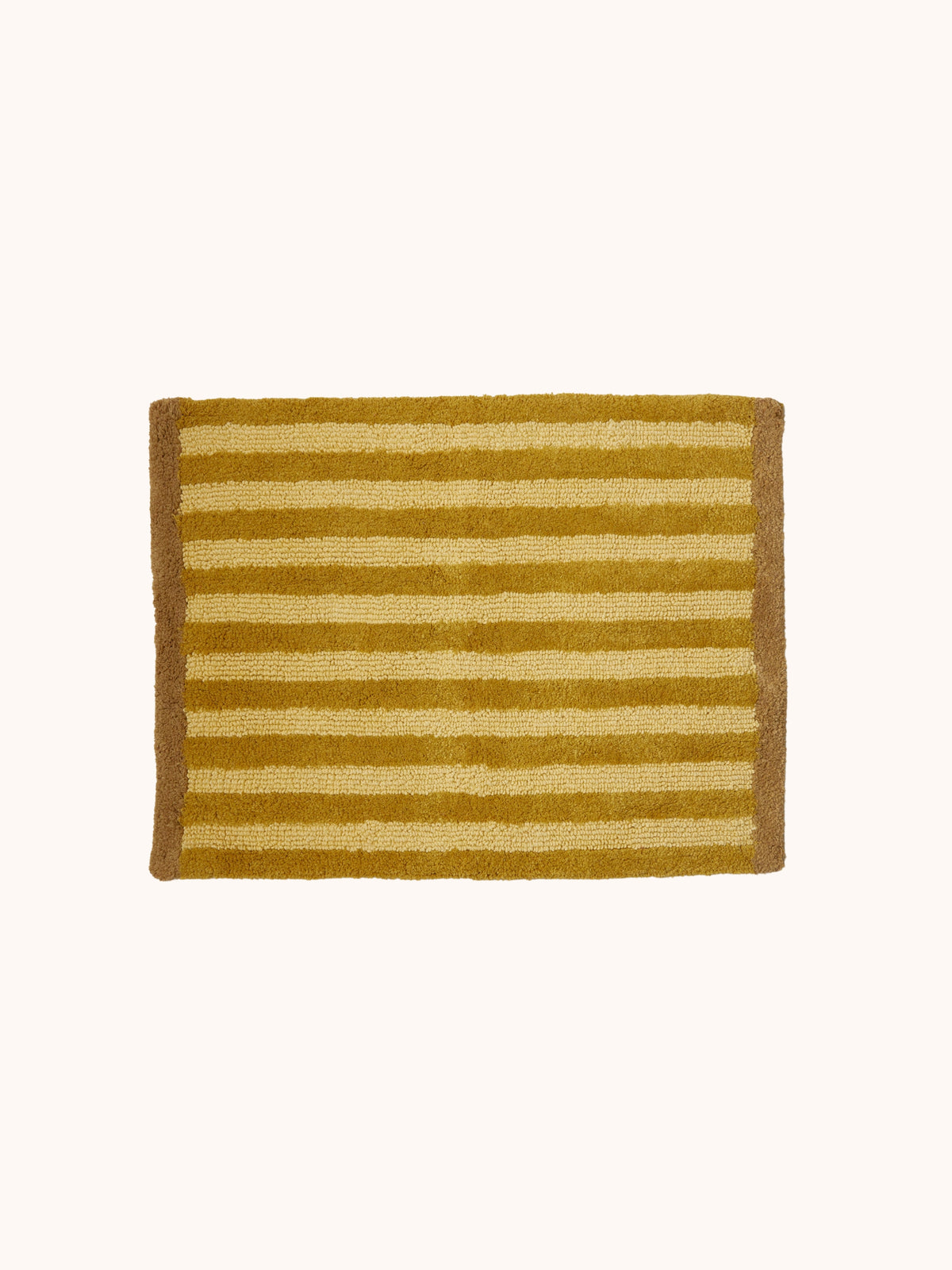 Stripe Mustard Bath Mat