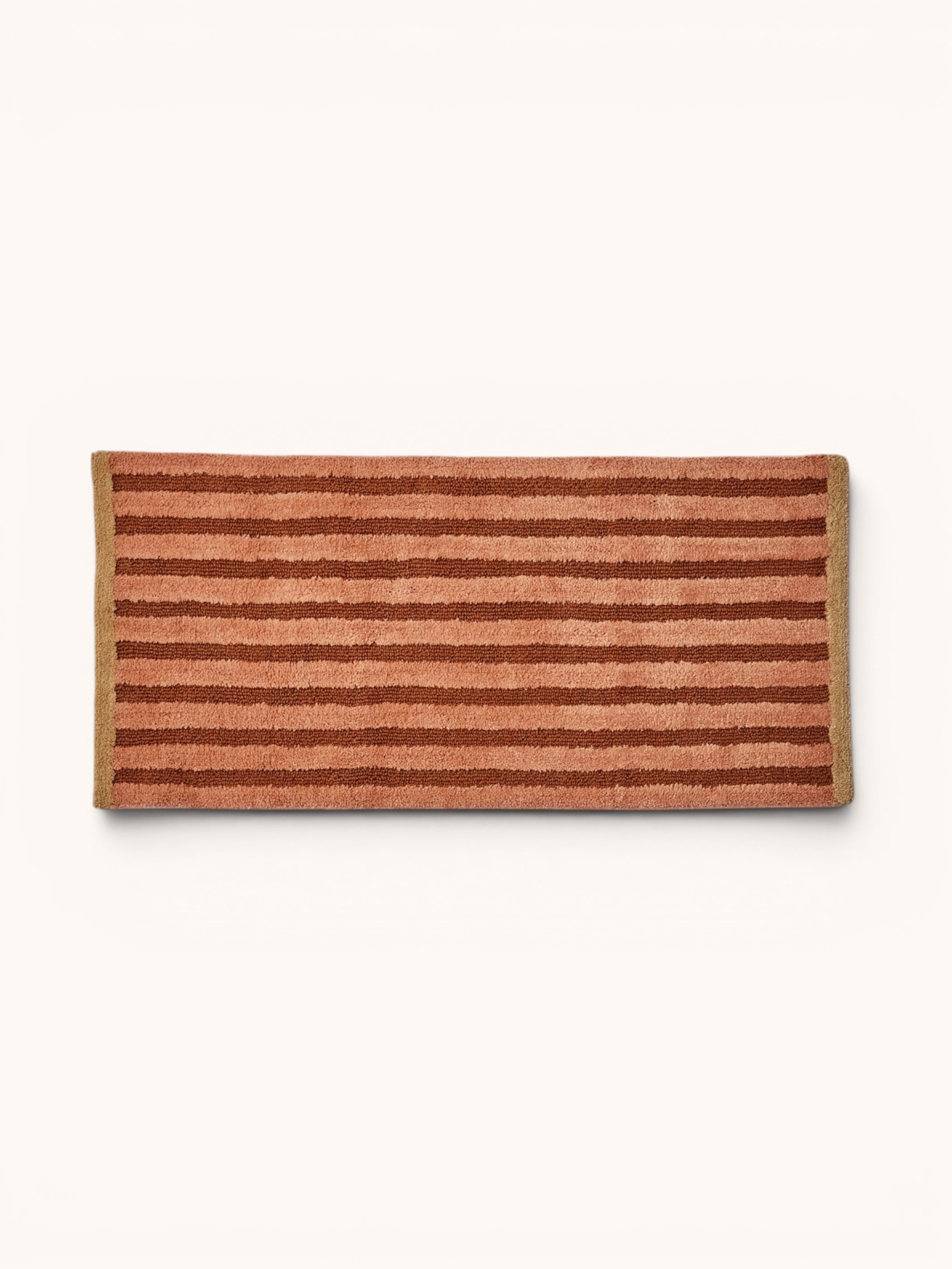 Stripe Terracotta Long Bath Mat