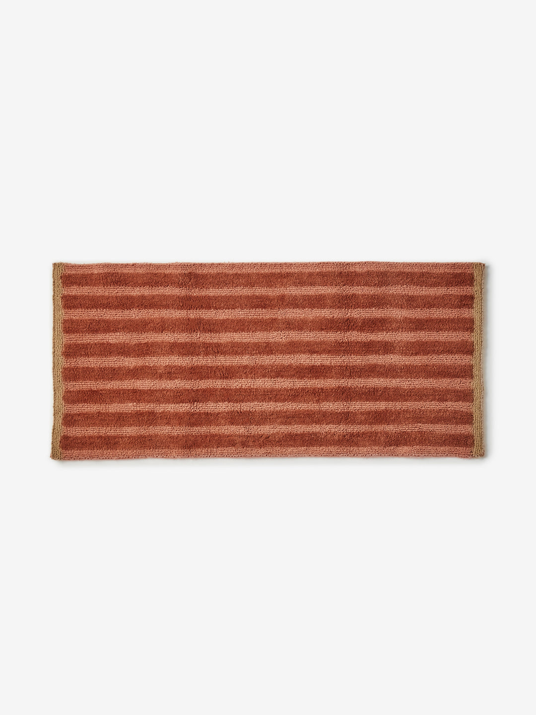 Stripe Terracotta Long Bath Mat