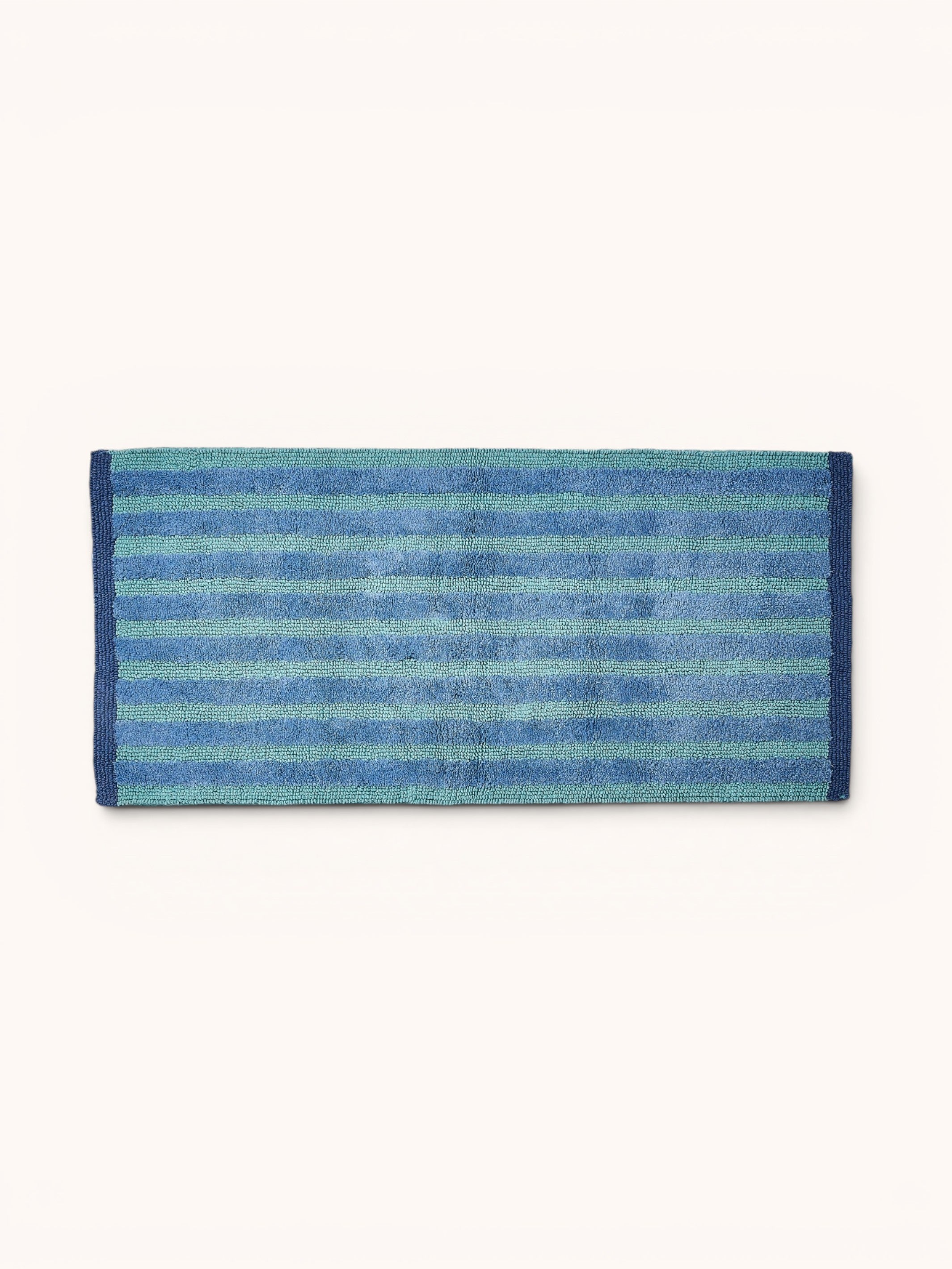 Stripe Blue Long Bath Mat - Almost Perfect