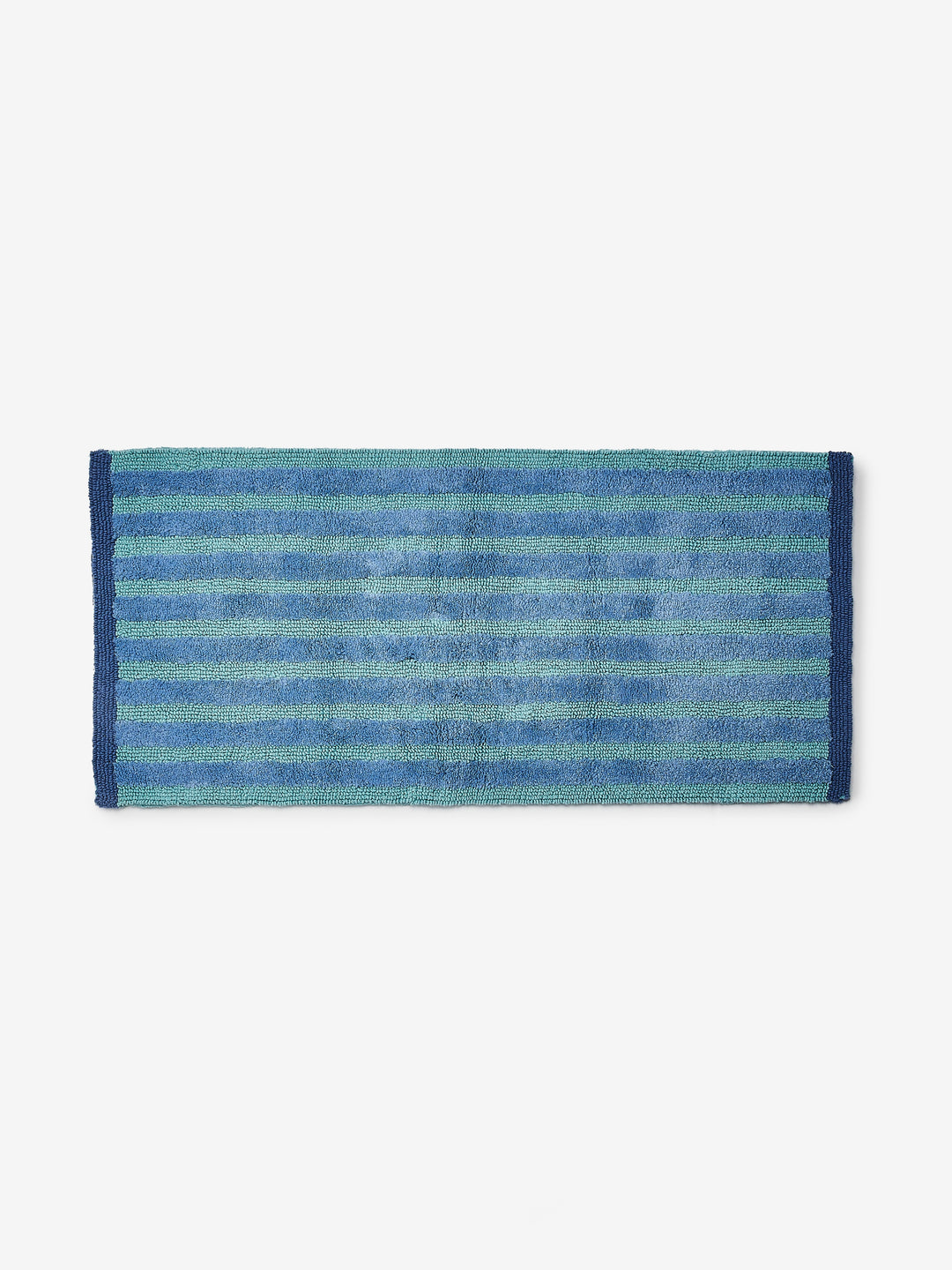 Stripe Blue Long Bath Mat