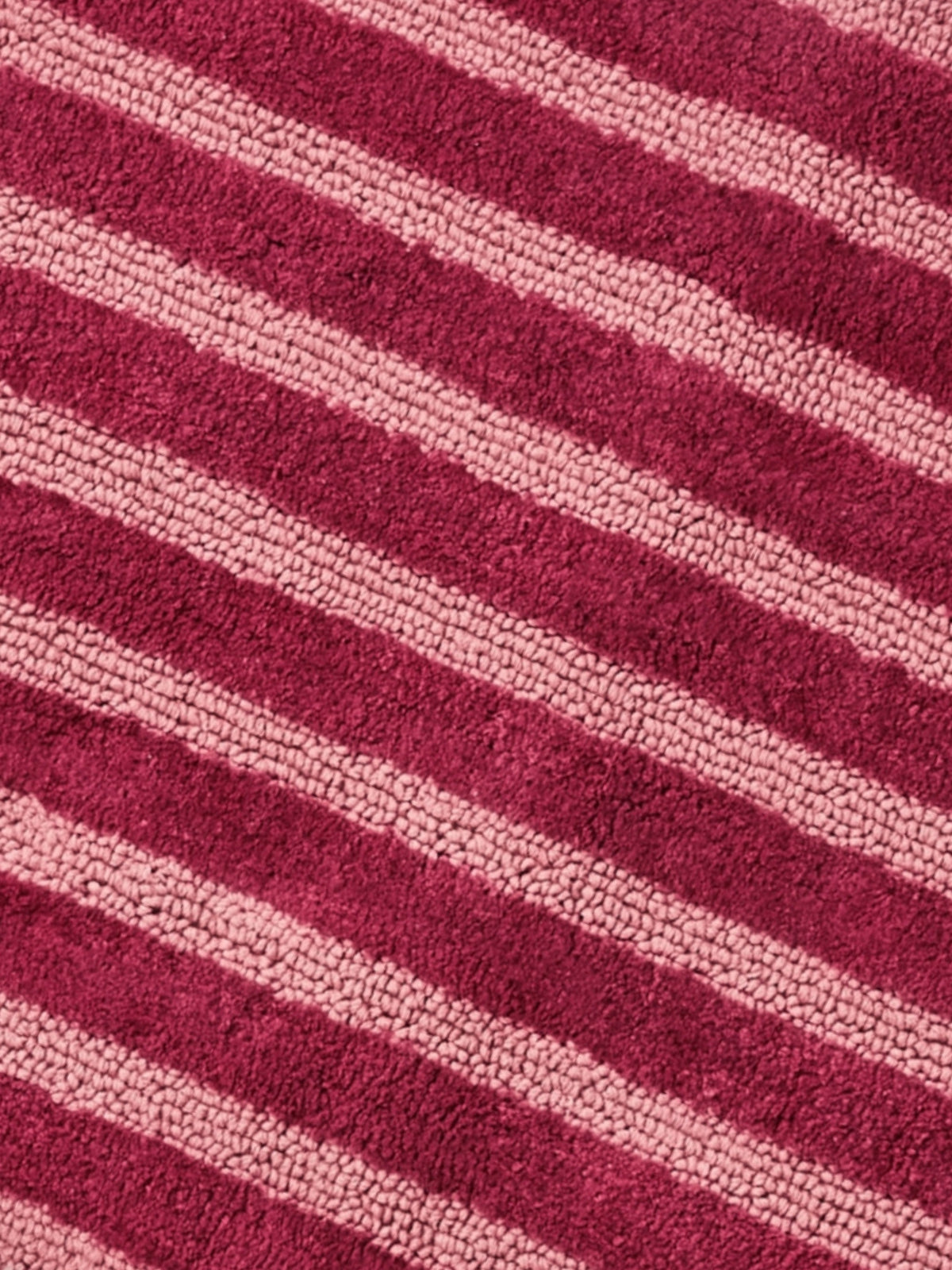 Stripe Burgundy Long Bath Mat