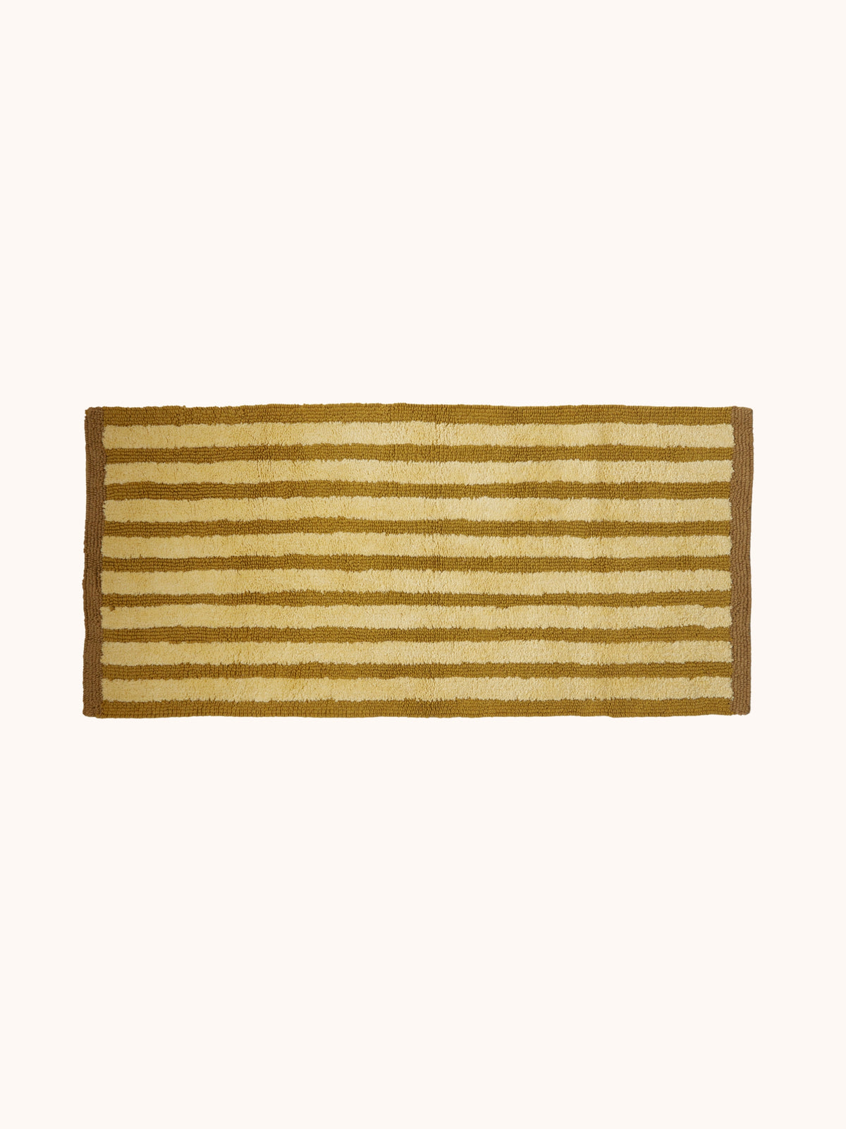 Stripe Mustard Long Bath Mat