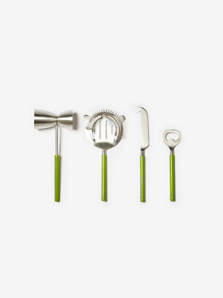 Enamel Sage Cocktail Set