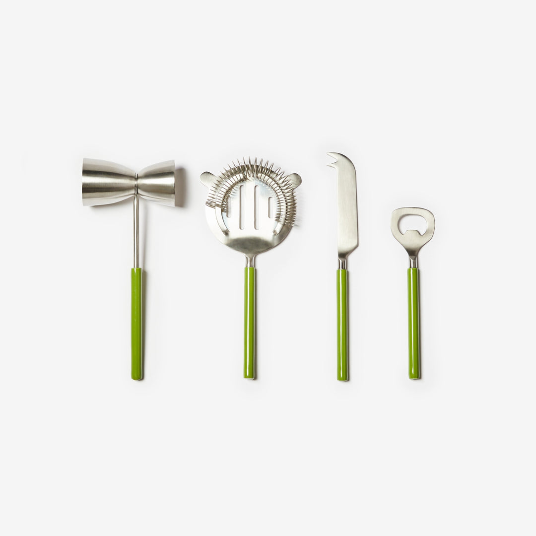 Enamel Sage Cocktail Set