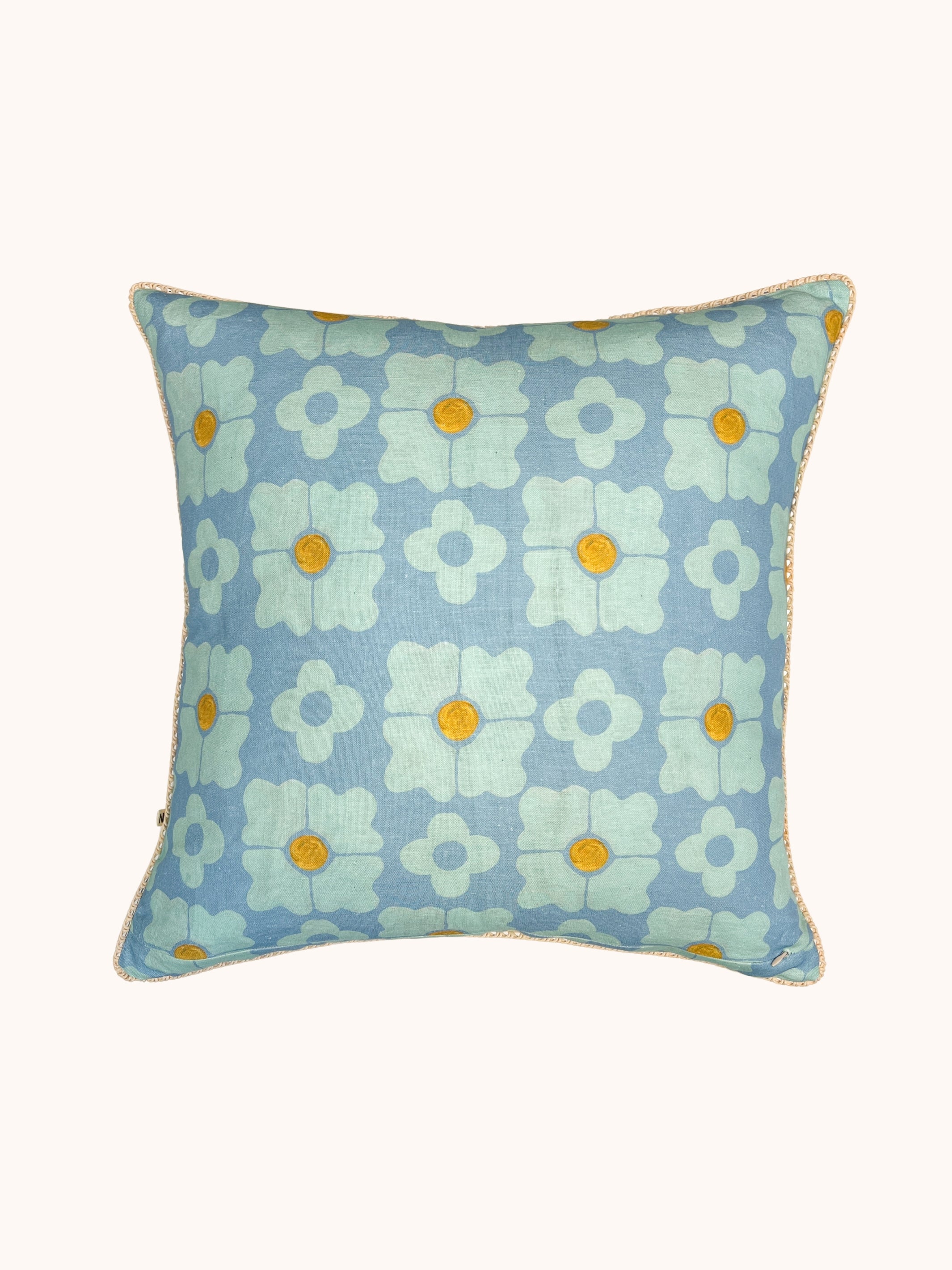 Bold Stripe Blue Cushion - Almost Perfect