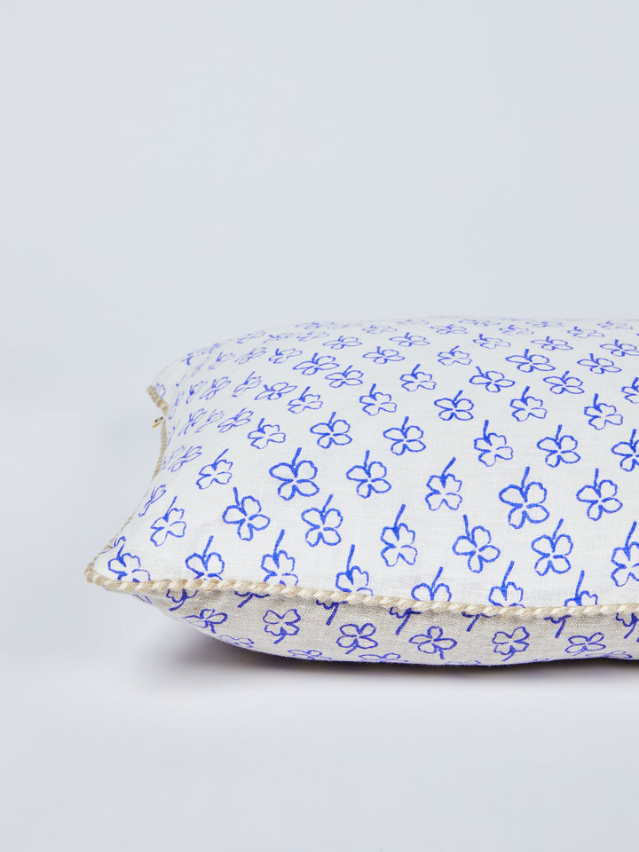 Mini Clover Yves Klein Blue Cushion - Almost Perfect