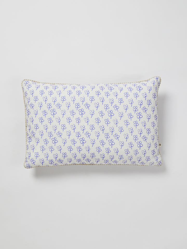 Mini Clover Yves Klein Blue Cushion - Almost Perfect