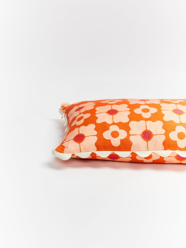 Carnation Orange Cushion