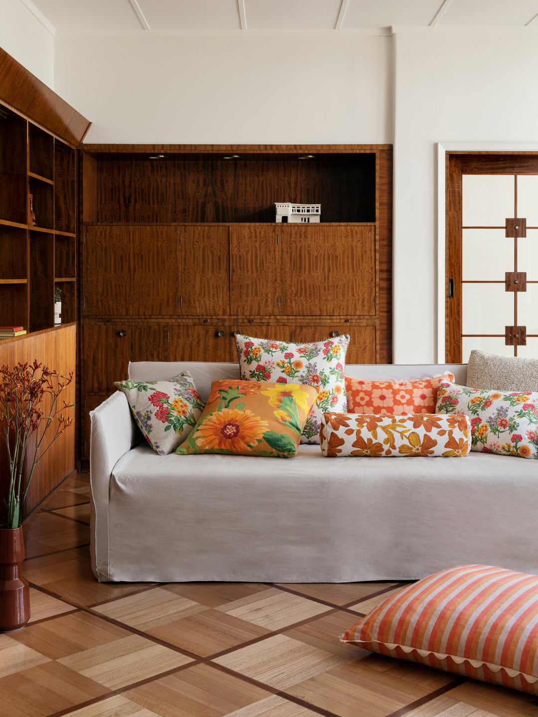 Carnation Orange Cushion