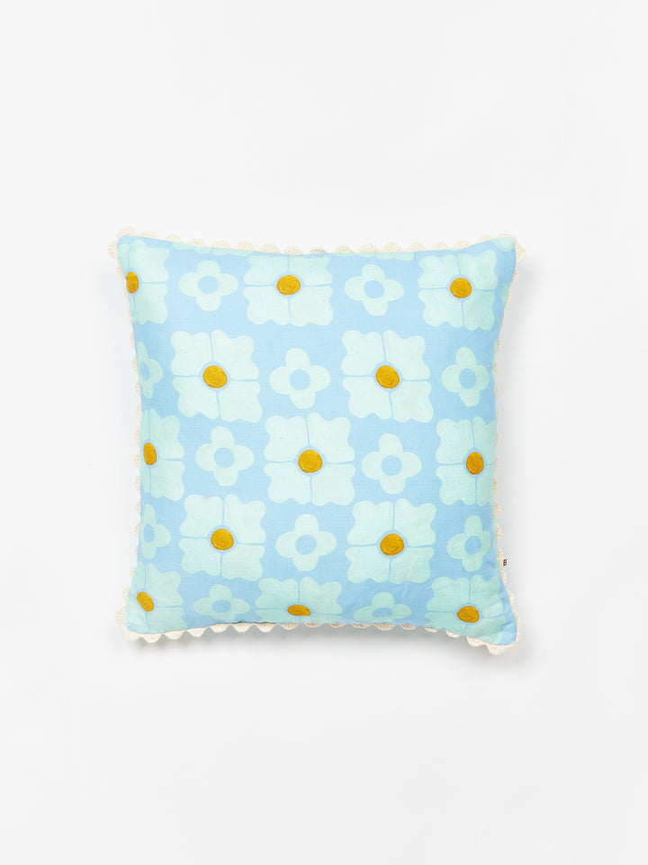 Carnation Blue Cushion