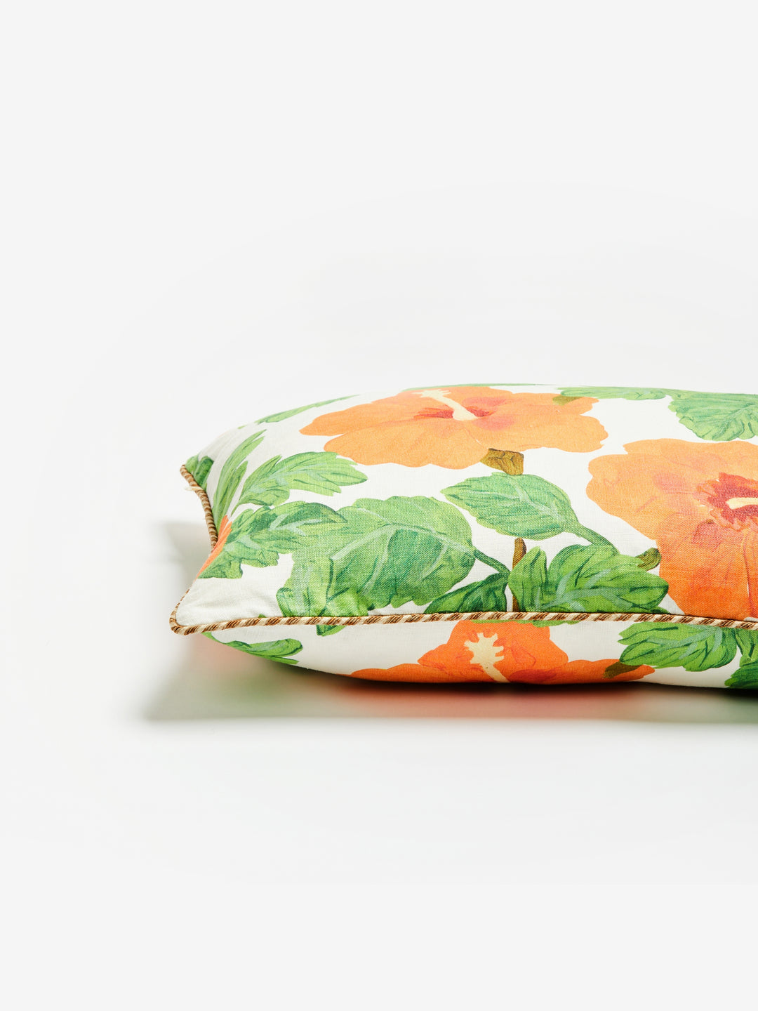 Hibiscus Coral Cushion