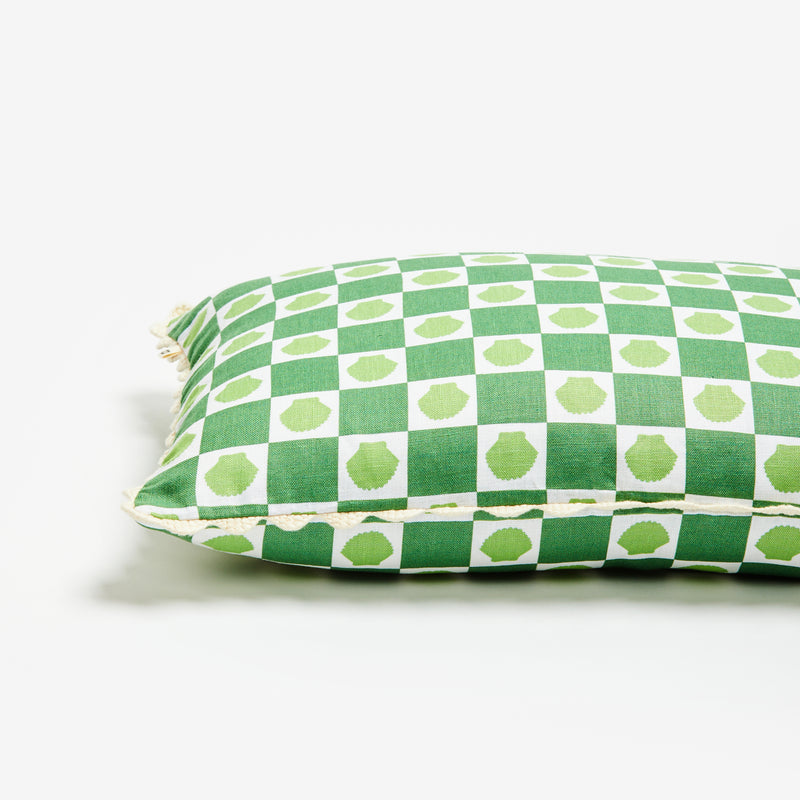Shell Check Green 60x40cm Cushion