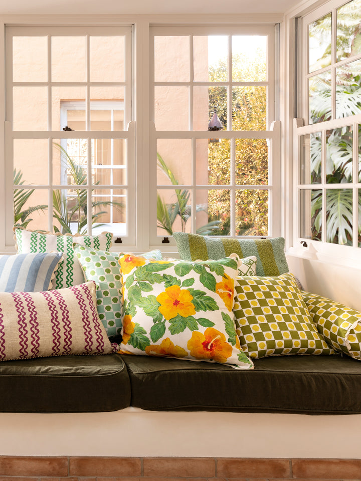 Shell Check Citron Cushion