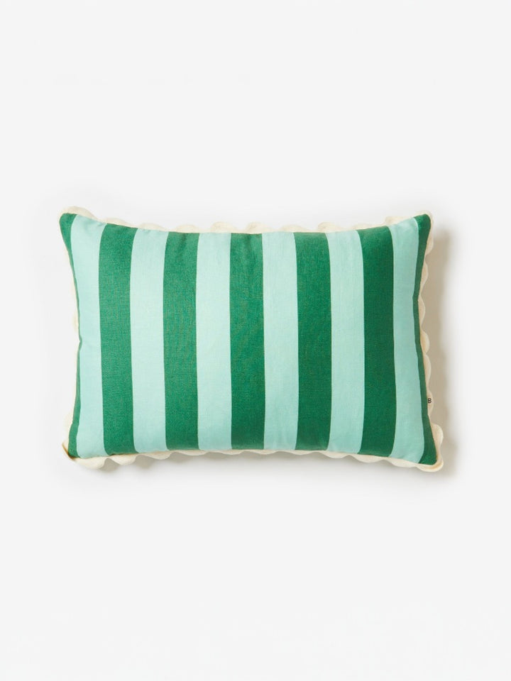 Bold Stripe Verde Cushion - Almost Perfect