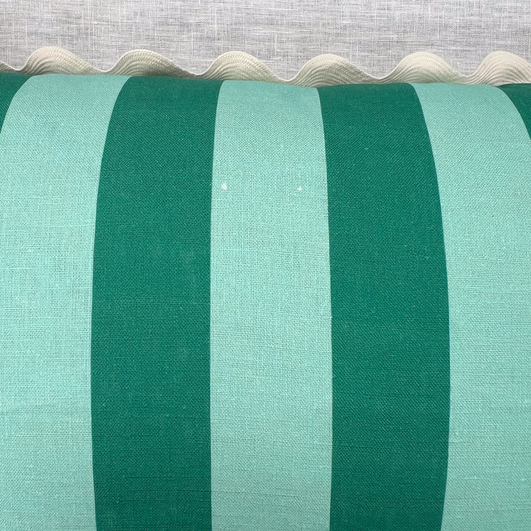 Bold Stripe Verde Cushion - Almost Perfect