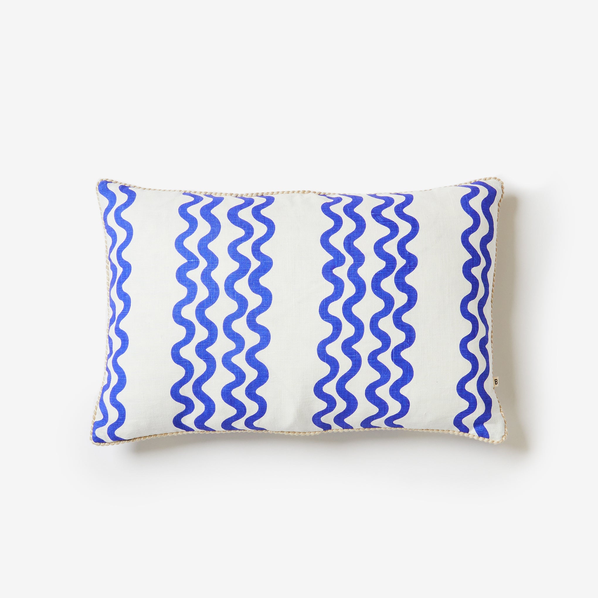 Double Waves Yves Klein Blue 60x40xm Cushion