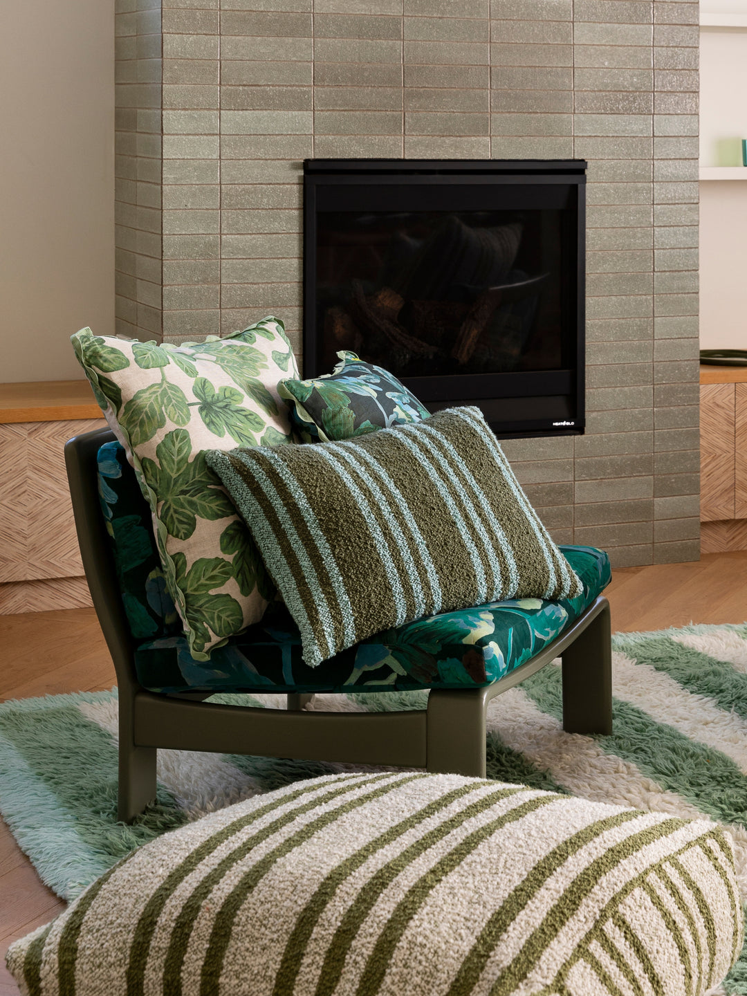 Cosmos Green Cushion - Almost Perfect