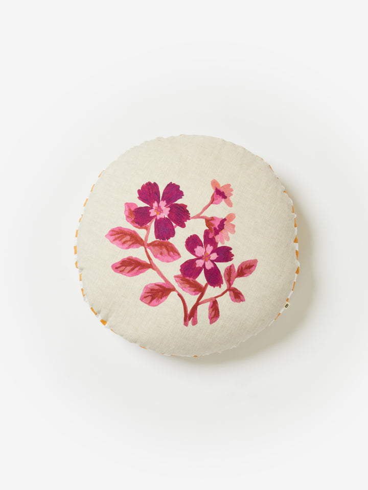 Cosmos Pink Round Cushion - Almost Perfect