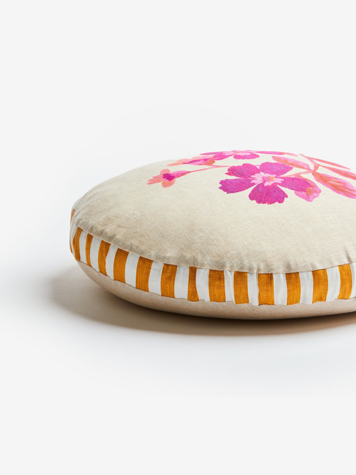 Cosmos Pink Round Cushion - Almost Perfect