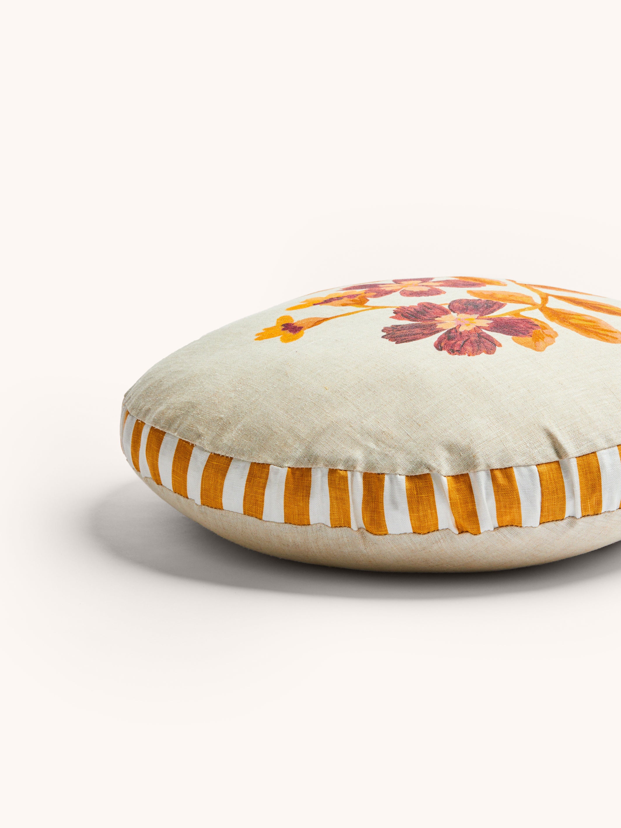 Cosmos Tan Round Cushion - Almost Perfect