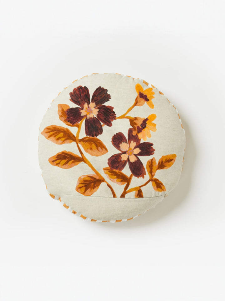 Cosmos Tan Round Cushion