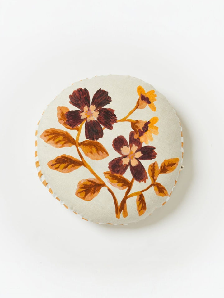 Cosmos Tan Round Cushion