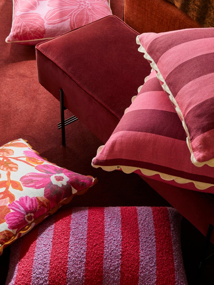 Boucle Stripe Candy Cushion